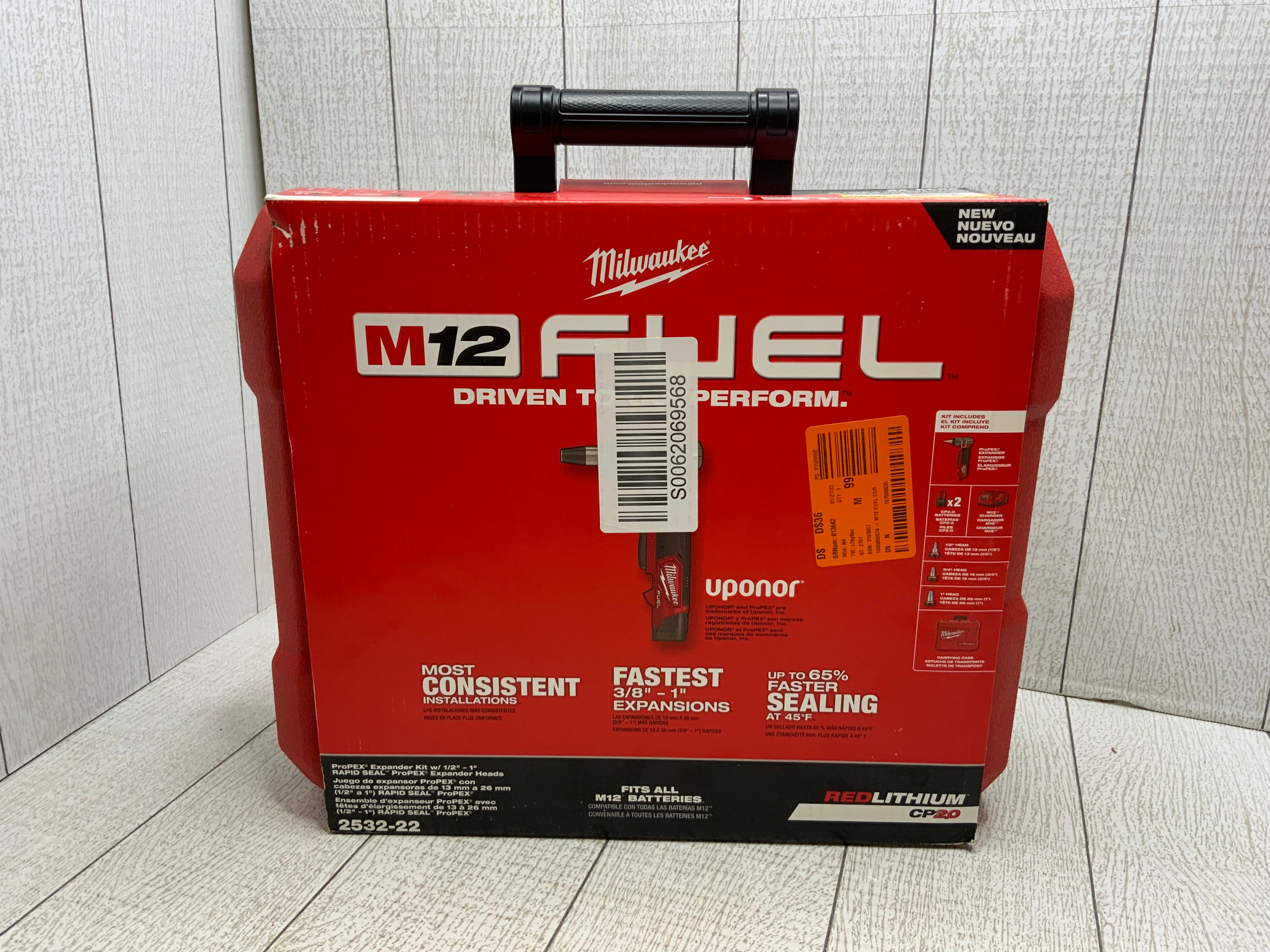 Milwaukee 2532-22 M12 Fuel Cordless 3/8 inch - 1 inch PEX Expansion Tool (8042923065582)
